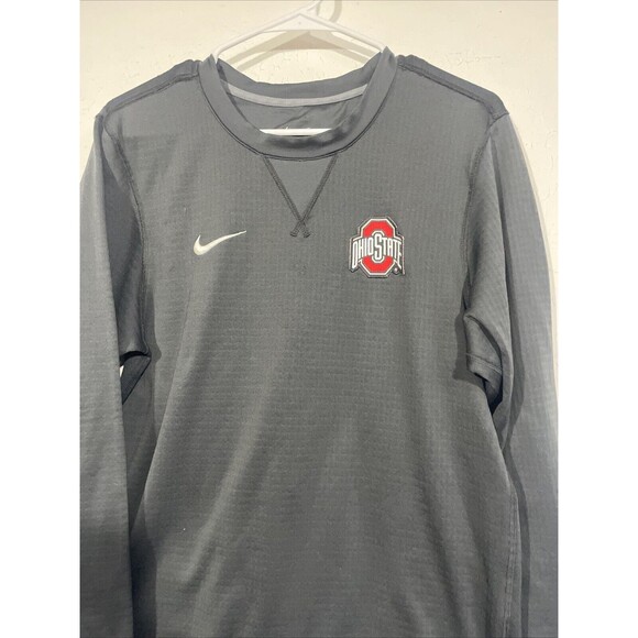 Men's Nike Ohio State Buckeyes Modern Performance Crew Sweatshirt Black- Small - Picture 2 of 4